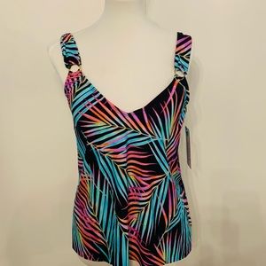 Palms Tankini Swim Top - Ladies 8